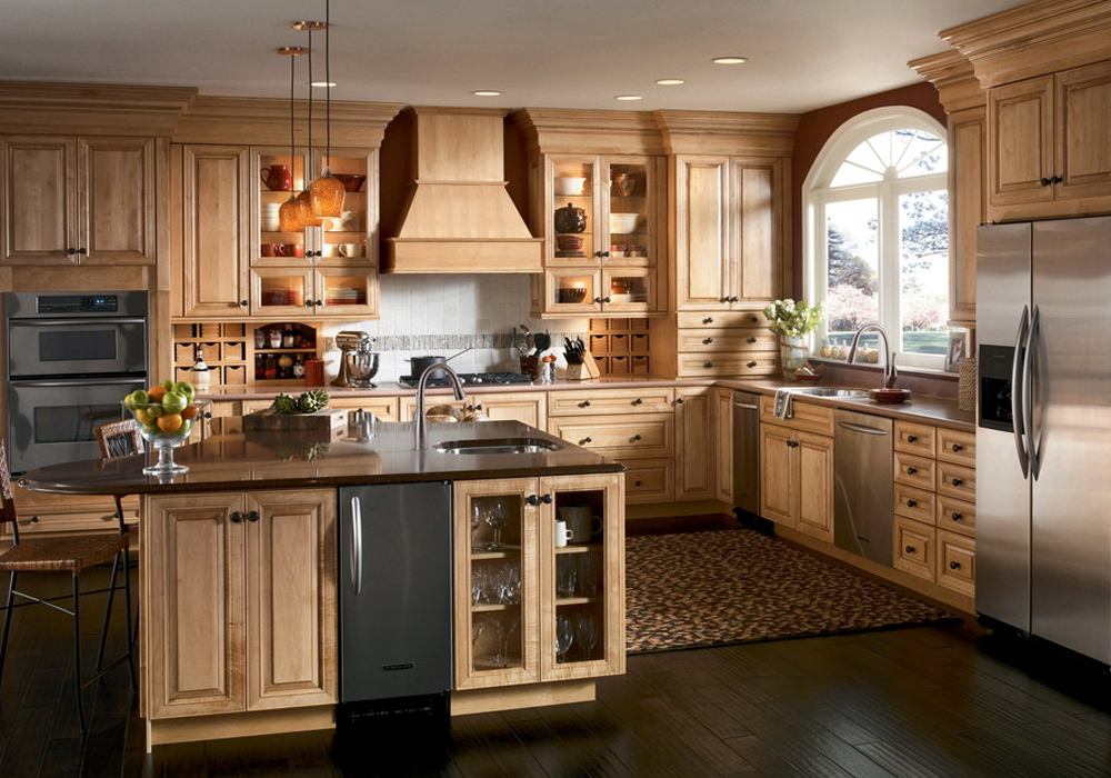 American Traditional Solid Wood Kitchen Cabinets SWK-005 | Houlive ...